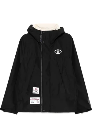 A Bathing Ape Vindjakke med hætte og logo