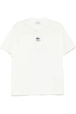 Lacoste T-shirt med signatur-tryk