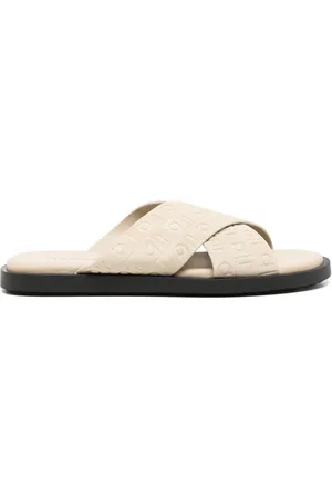 Salvatore Ferragamo Logo-prægede sandaler