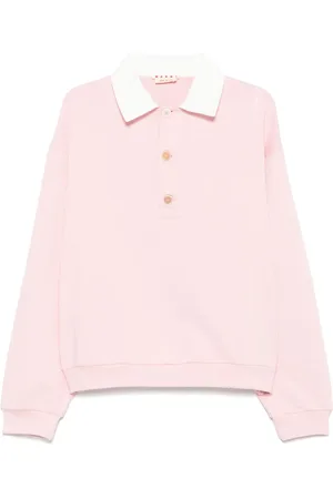 Marni Cropped sweatshirt i jersey med logotryk