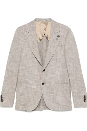 LARDINI Blazer med broche-detalje