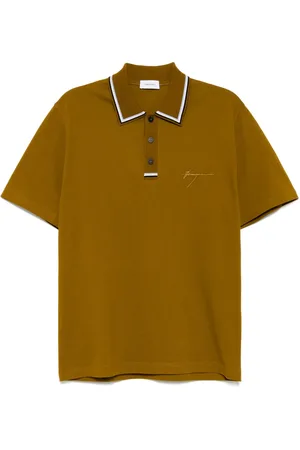 Salvatore Ferragamo Polo med broderet logo