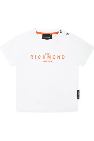 John Richmond T-shirt med logotryk