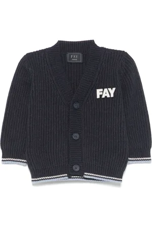 FAY Cardigan med logomærke