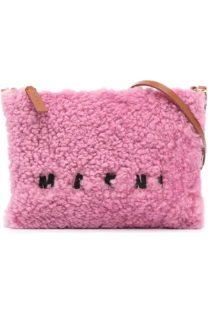 Marni Crossbody-taske i lammeskind og kalveskind med logo fra 2021-2024