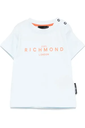 John Richmond T-shirt med logotryk