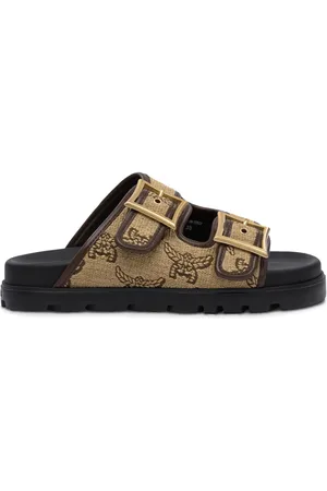 MCM Sandaler med monogram-mønster