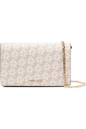 Michael Kors Mellemstor jet set crossbody-taske med logo