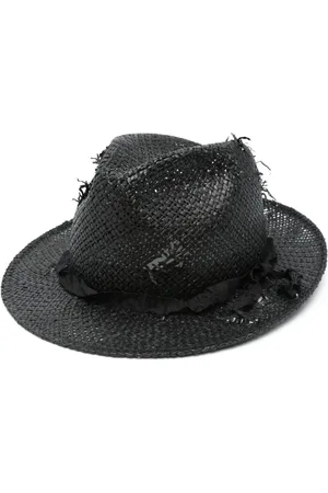 YOHJI YAMAMOTO Hat med slitageeffekt