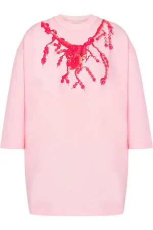 Moschino X Judy Blame T-shirt med halskædetryk