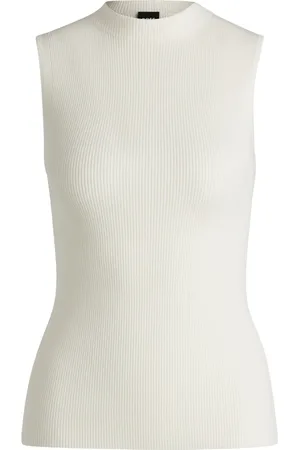 HUGO BOSS Ribstrikket top