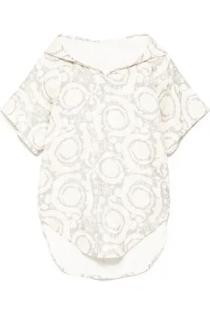 VERSACE Kaftan med blomstertryk
