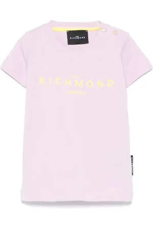 John Richmond T-shirt med logotryk