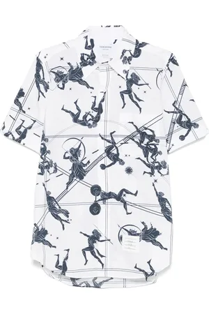 Thom Browne Skjorte med illustreret tryk