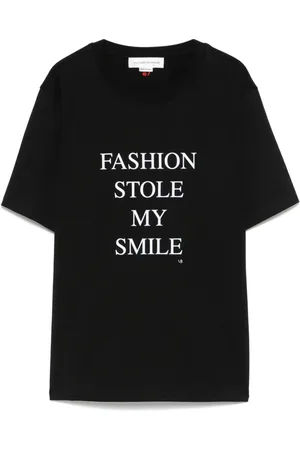Victoria Beckham T-shirt med slogantryk