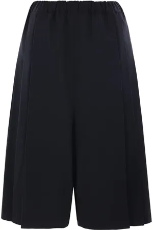 Comme des Garçons Uldbukser med svaj og plisseret detalje