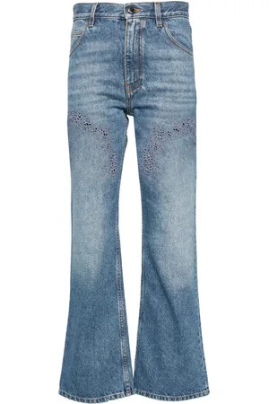 Chloé Bootcut-jeans med guipure-detalje