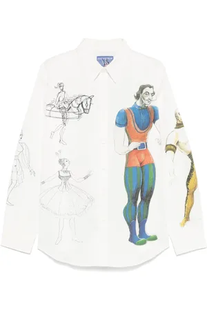 KIDSUPER STUDIOS X Cirque Du Soleil skjorte med illustrationstryk