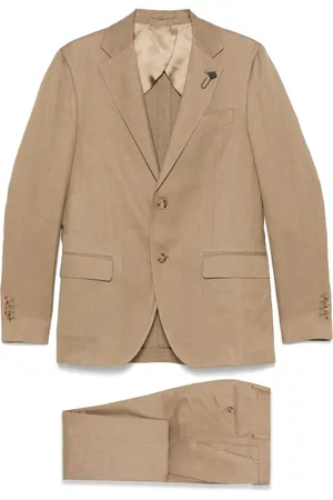 LARDINI Jakkesæt med broche-detalje