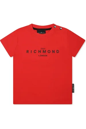John Richmond T-shirt med logotryk