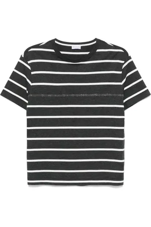 Brunello Cucinelli Stribet T-shirt