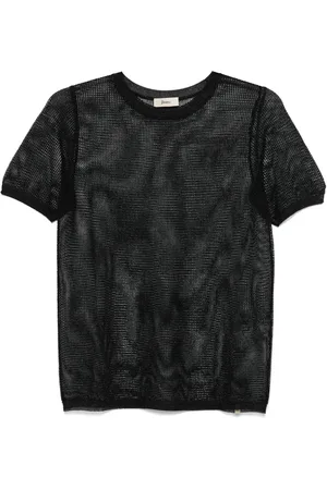 HERNO T-shirt i åben strik