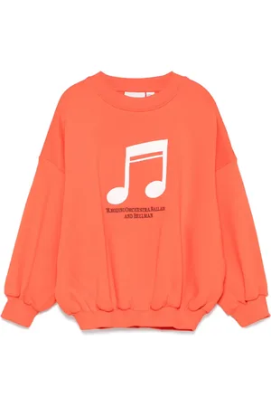 Mini Rodini Sweatshirt med note-broderi
