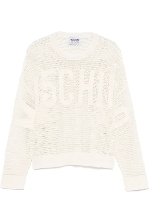 Moschino Sweatshirt med intarsia-logo