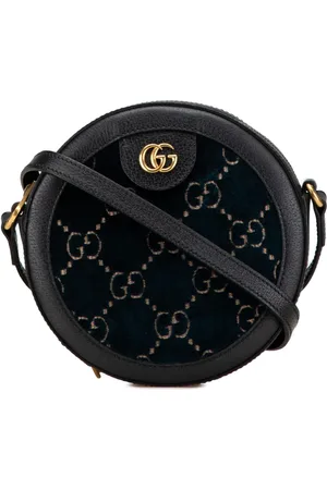 Gucci GG Ophidia Round crossbody-taske i velour fra 2016-2024