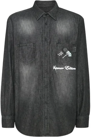 Philipp Plein Cars Racing denimskjorte