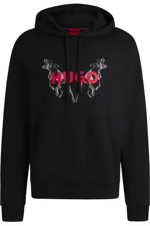 HUGO BOSS Hættetrøje med logotryk