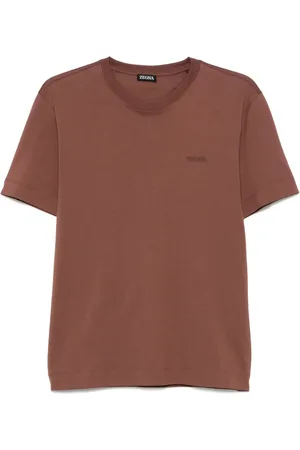 Ermenegildo Zegna T-shirt med logobroderi