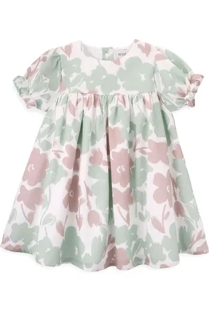 KNOT Kjole med Big Flowers-tryk