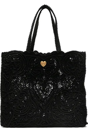 Dolce & Gabbana Stor Beatrice tote med blonder