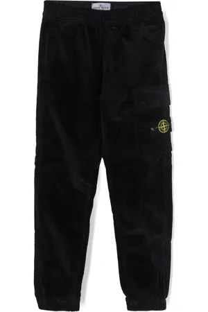 Stone Island Fløjlsbukser med kompasmærke