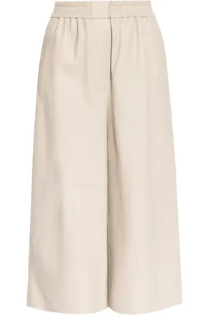 Loewe Cropped læderbukser