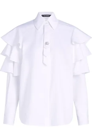 Karl Lagerfeld X Joann bluse med bånd