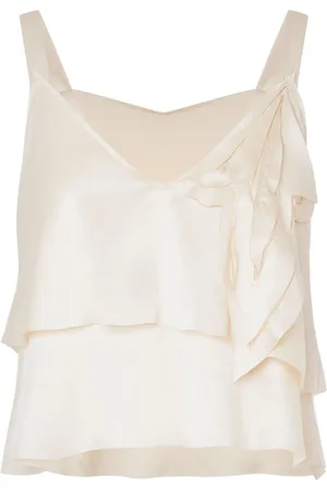 Alberta Ferretti Tanktop i satin