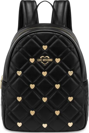 Moschino Rygsæk med hjertenitter