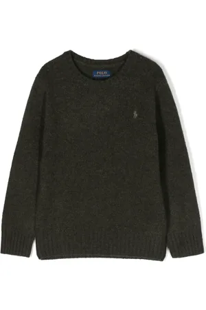 Ralph Lauren Striktrøje med Polo Pony-broderi