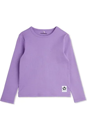 Mini Rodini Ribbet T-shirt med lange ærmer