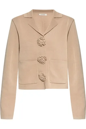 By Malene Birger Cardigan med blomster-applikation