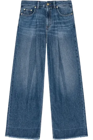 Ganni Jeans med brede ben og applikationer
