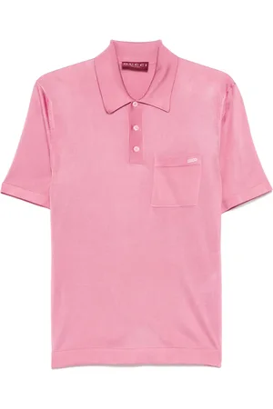 Gucci Finstrikket polo i silke