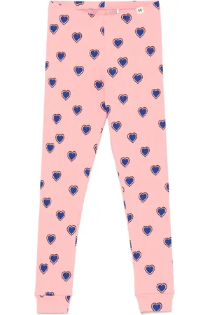 Mini Rodini Leggings med hjertemotiv