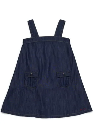 Marni Mellemlang kjole i denim