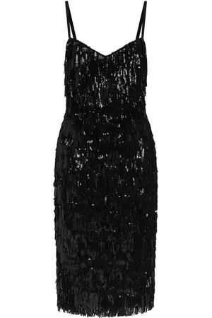 Dolce & Gabbana Midi kjole med pailletter
