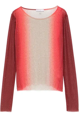 Patrizia Pepe T-shirt med rhinstenudsmykning