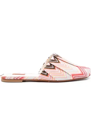 Missoni Slippers med zigzagmønster