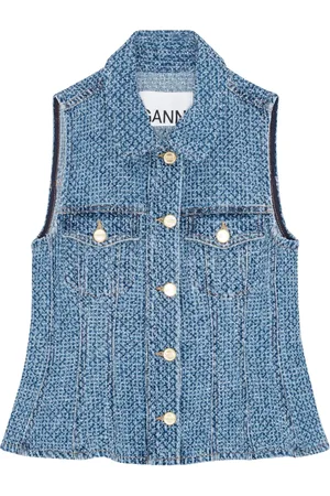 Ganni Tweed-skjorte
